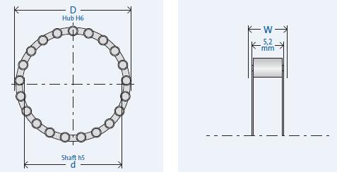 GMNRL414-4單向軸承圖紙